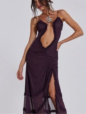Jaded London Fatale Dress in Dusk